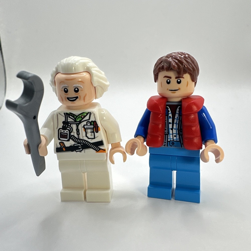 LEGO Back to the Future Doc Brown & Marty McFly 77256 SC138 SC139 Minifigures